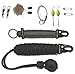 Self Defense Keychain Survival Kit Keychains with Carabiners - Military Grade Type III 7 Strand 550 Lb Paracord- Best for Outdoor Gear,Hiking