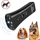 Zadyx Anti Barking Handheld 3 in 1 Pet LED Ultrasonic Dog Trainer Device - Electronic Dog Deterrent/Training Tool/Stop Barking