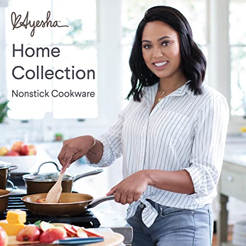 Ayesha Curry Home Collection Nonstick Cookware Pots and Pans Set, 9