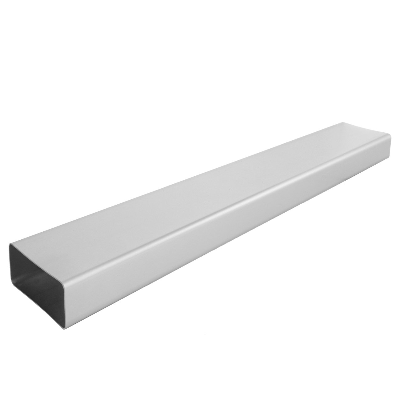 La Ventilazione CT126AC Ducted Ventilation Hose Rectangular PVC, Satin Chrome, 120x60 mm