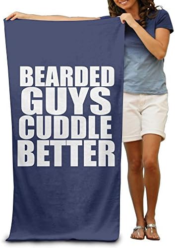 ShanxianP Bearded Guys Cuddle Better Funny Soft Lightweight Beach Towel Pool Towel 3050