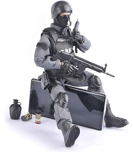 Amazon.com: Lmzauet 12 inch Special Forces Action Figure 1:6 SWAT