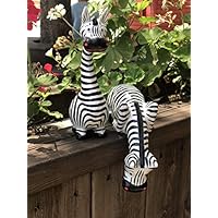 Bongjas Dream Handmade Comic Wooden Zebra 2pcs Set