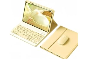 kaidisen Keyboard Case Mouse for 2022 iPad 10th Generation 10.9 inch iPad 10 Detachable Cute Color Keyboard Case with Pencil Holder,Yellow