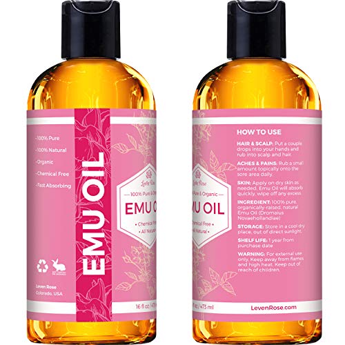 Leven Rose Emu Oil 100 Pure Natural Scar Minimizer Anti Aging Skin Moisturizer 16 oz Pricepulse