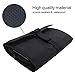 Hanging Toiletry Bag Travel Kit for Men and Women Waterproof Wash Bag Compact Makeup Organizer Bag Shaving Kit for Bathroom, Travel Accessories, Cosmetics, Shampoo, Body Wash (Black)