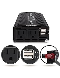Inversor de potencia iRULU 150 W, 200 W, 300 W, 500 W, 800 W, 1000 W, 3000 W, Negro