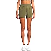 Avia Activewear Women's Running Short with Pocket Bike Liner (Green, XXXL-22)