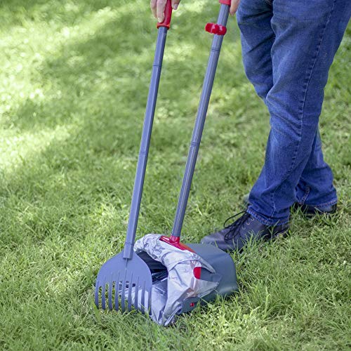 Petmate Clean Response Swivel Bin & Rake Pooper Scooper, Plastic Handle