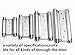 Ranbo Commercial Grade 304 Stainless Steel Ball Bearing Heavy Duty Double Action Spring Loaded Door Swing gate Hinge for Saloon Western Bar Pub Swinging Café Doors 3 x 5 inch(Pack of 2)