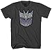 Hasbro Mens Transformers Short Sleeve T-Shirt (X-Large, Charcoal Heather)