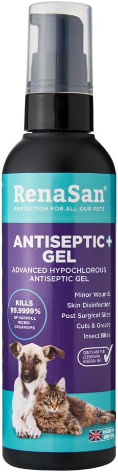 RenaSan Animal Antiseptic Gel 100ml – Alcohol-Free Vet Skin Protector