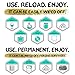 Rich Metallic Markers - 5 All-Purpose Markers for Smudge-Free, Fully Erasable Decoration of Wine Glasses, Mirrors, and Windows - with Microfiber Cleaning Cloth, eBook, and Printable Templates