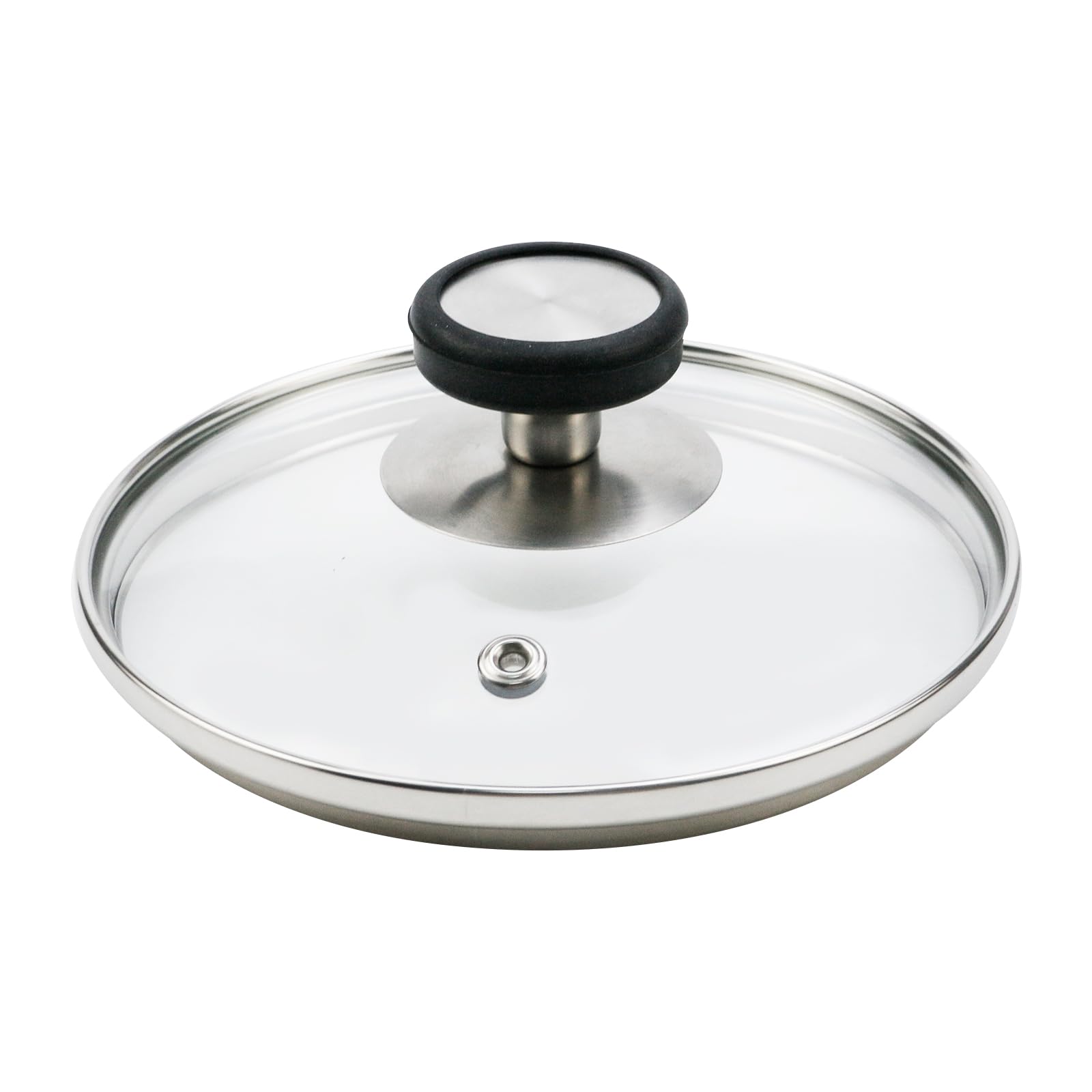 Photo 1 of Pastlla 6 Inch Universal Tempered Glass Pot Lid Glass Covers for Frying Pan Wok Pot Skillet, with Insulated Handle and Silicone Dish Sponge