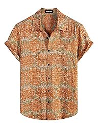 VATPAVE Mens Front Pocket Hawaiian Shirts Casual