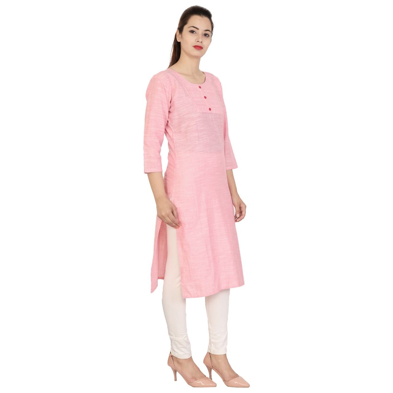 sanganeri women's straight khaadi kurti