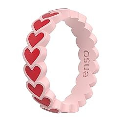 Enso Rings Hearts Accent Silicone Ring Collection