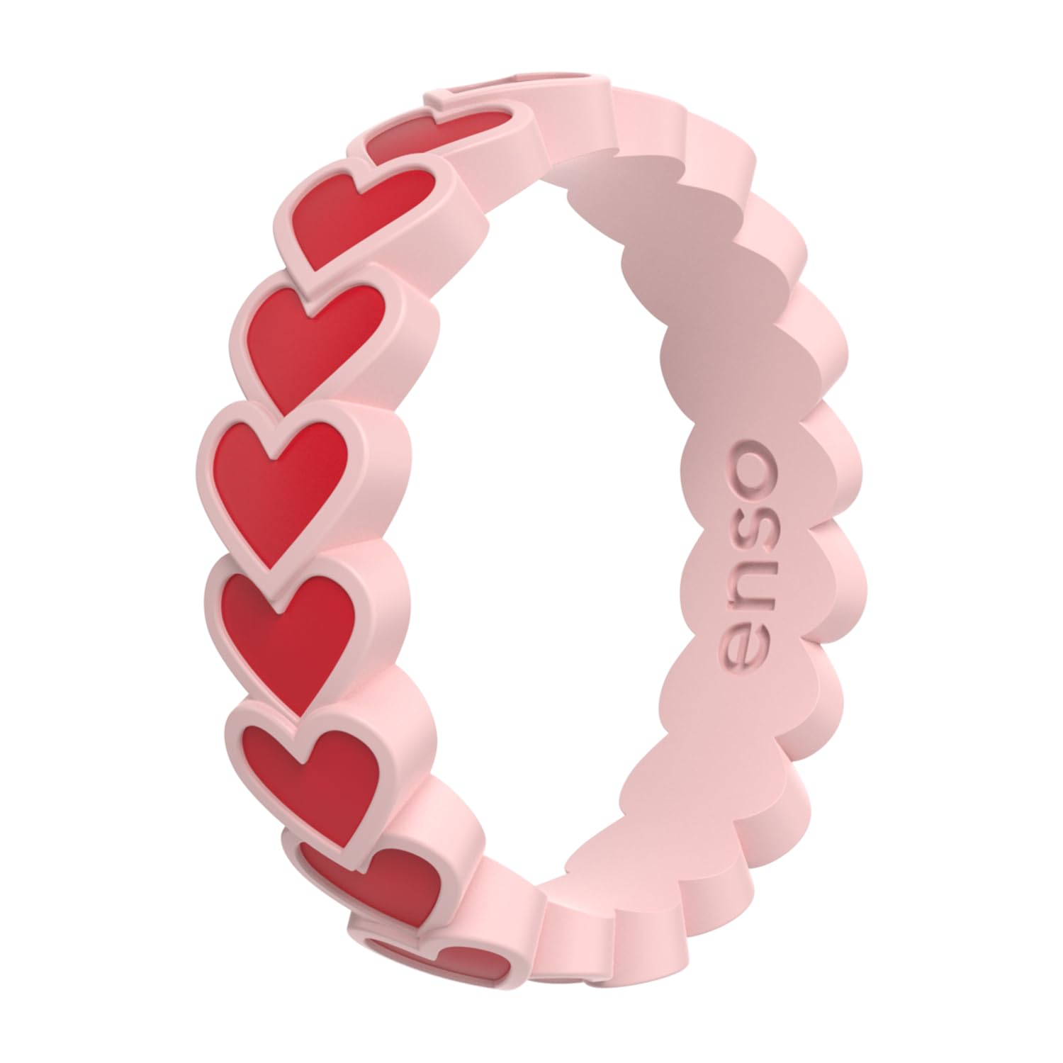 Enso Rings Hearts Accent Silicone Ring Collection