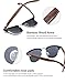 TIJN Semi Rimless Sunglasses for Women Men Polarized Classic Half Frame Sun Glasses