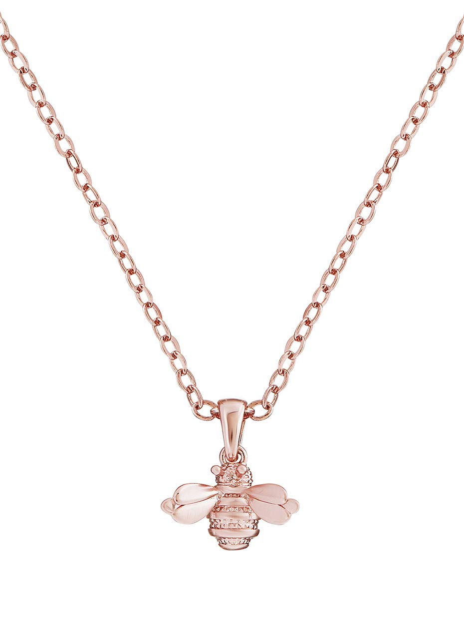 Ted Baker Bellema Bumble Bee Pendant Necklace For Women (Rose Gold)