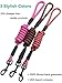 iYoShop Rope Dog Leash - 2/5 Inch Thick 5 Feet Long - Quality Thick Nylon - Lighter - Soft Handle and Light Weight Pet Training Lead for Small Medium Large Dogs (2/5 X 5', Pink)