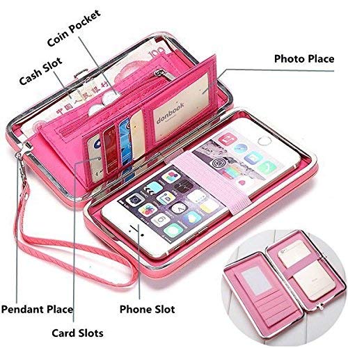 getko with device women's leather wallet(blue)