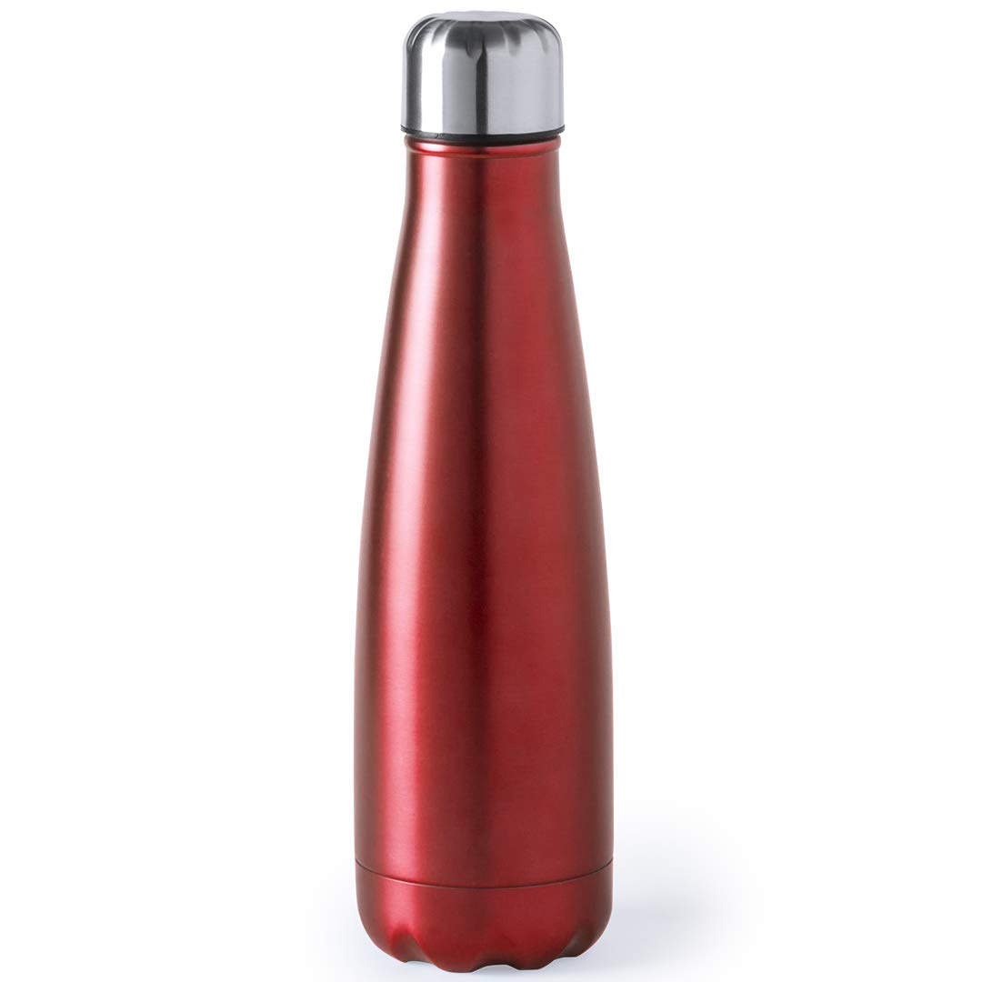 eBuy GB Metal Water Bottle Stainless Steel Leakproof Reusable BPA Free Drinks Bottle Red 630ml
