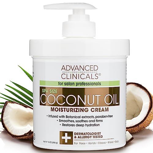 Advanced Clinicals Coconut Body Lotion Moisturizing Cream & Face Lotion