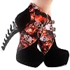 SHOW-STORY-Black-Skull-in-Fire-Strappy-Buckle-High-top-Bone-High-Heel-Platform-Ankle-BootsLF80664