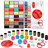 100 Pieces Mini Sewing Thread Kit Sewing