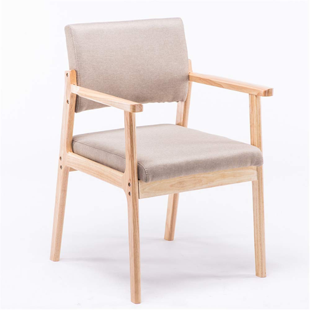 Amazon Com Nndq Home Wood Arm Chair Dining Chairs Natural Wood