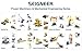 SEIGNEER 4 in 1 Power Machinery Beam Pumping Unit Building Set Education Toy 178 Pieces with Storage Box