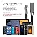 Alyee USB Type C Cable, 2 Pack 6FT+6FT USB C to USB A Charger Cable with LED Light Gaming USB C Cable Fast Charging Cord Compatible with Samsung Galaxy Note 8, S8, S8 Plus, S9,S9 Plus, LG G6 G5- Black