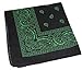 Soophen One Dozen Cowboy Bandanas (32. Black and Green)