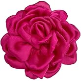 Peony Flower Brooches Pins Chiffon Rose Flower Brooch Classic for Wedding Party Dance Banquet for Women Lapel Pins Dress Suit Clothes Accessories Jewelry 95mm