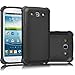 Galaxy S3 Case, Tekcoo(TM) [Tmajor Series] [Black/Black] Shock Absorbing Hybrid Rubber Plastic Impact Defender Rugged Slim Hard Case Cover Shell for Samsung Galaxy S3 S III I9300 GS3 All Carriers