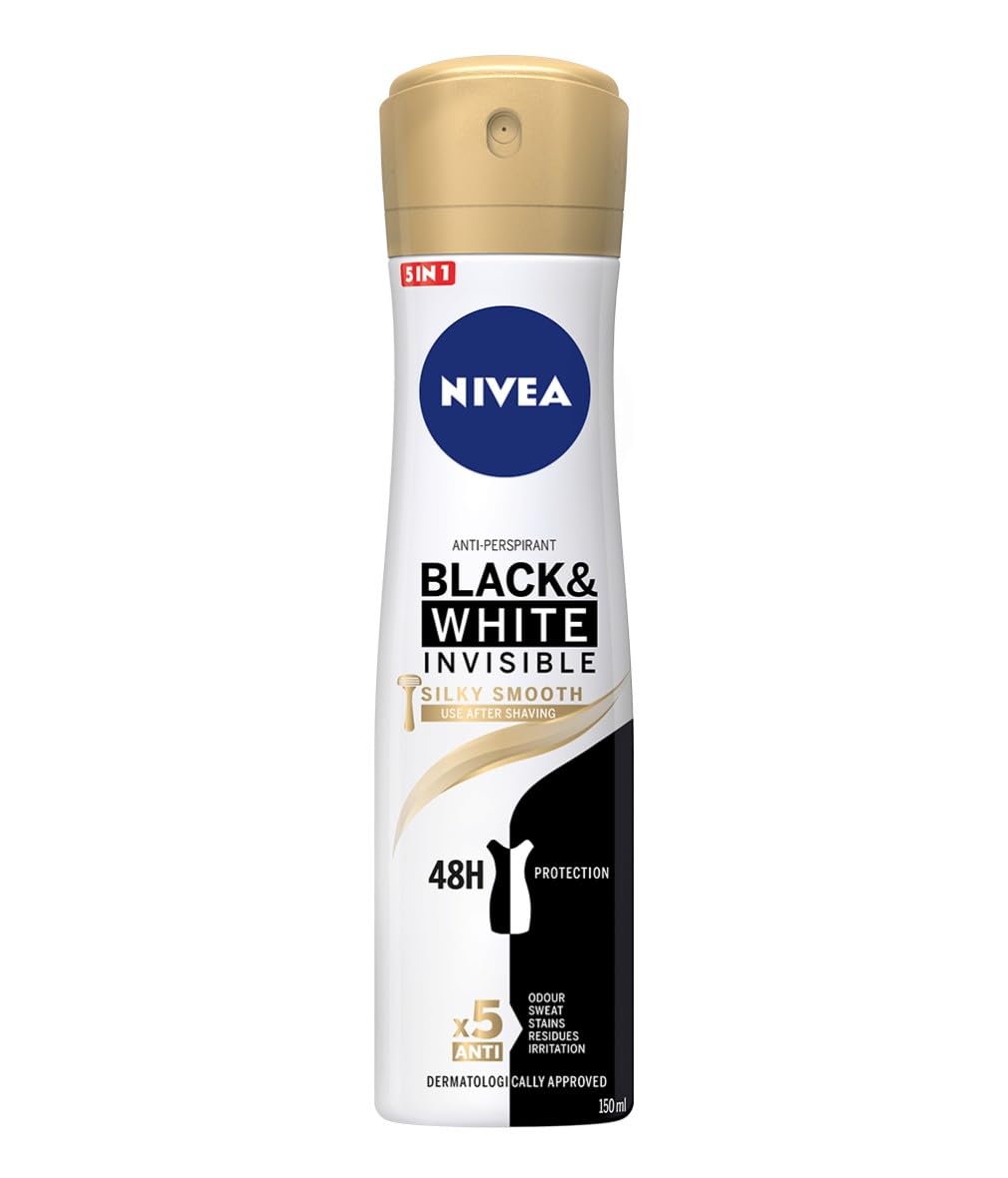 Nivea Black & White Invisible Silky Smooth Anti-Perspirant, 250ml