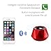 Bluetooth Speakers, beegod Mini Diamond Bluetooth Wireless Stereo Speaker with Mic For Phone and AUX Line In (Red)