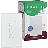 Interruptor Touch Inteligente Compatível Com Alexa Com 3 Teclas EWS 1003 Branco Intelbras