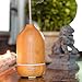 SpaRoom Natura Wooden Essential Oil Diffuser for Therapeutic Aromatherapy Misting, 100ml