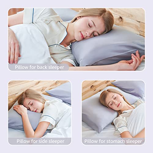 Lipo Bed Pillows for Sleeping Standard Size Set of 2 with Pillowcases