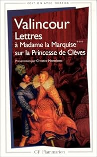 Book's Cover ofLettres à Madame la Marquise sur la Princesse de Clèves