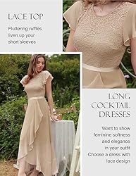 BeryLove Prom Dresses for Women Wedding Guest