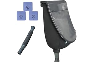 Garage Urinal, Urine Separator Toilet, Odorless Wall Mounted Urinal with Lid for Garage, Motorhome, RV, Dorm, Men's Room