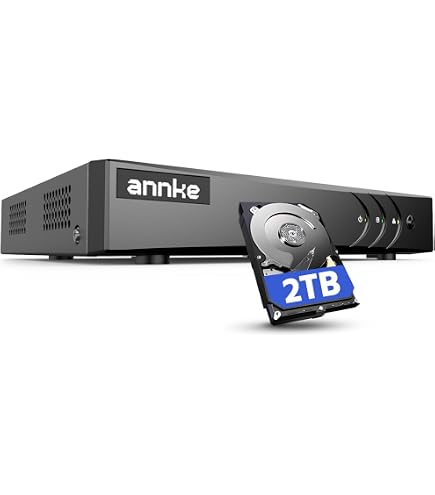 ANNKE 5MP Security Camera System – 8CH/16CH DVR, Color Night Vision, Wired, Outdoor Bullet Cameras, H.265+