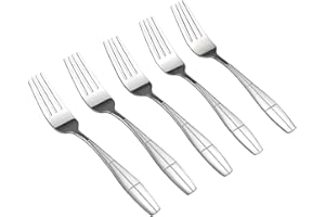 Eagrye 12 Pieces Stainless Steel Dessert Forks, Small Salad Forks Set, 18 CM