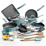 The Pioneer Woman 30pc Cookware Set (Turquoise) Vintage Speckle Limited Edition