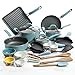 The Pioneer Woman 30pc Cookware Set (Turquoise) Vintage Speckle Limited Edition