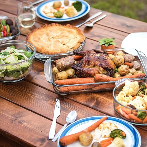 Pyrex Basics 2 Quart Glass Oblong Baking Dish, Clear 11.1 in. x 7.1 in. x 1.7 in.