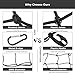 Warmfits 3'x4' Super Duty Bungee Cargo Net Stretches to 6'x8' Oversized Rooftop Carrier Net with 16 Metal D Clip Carabiners - Small 3